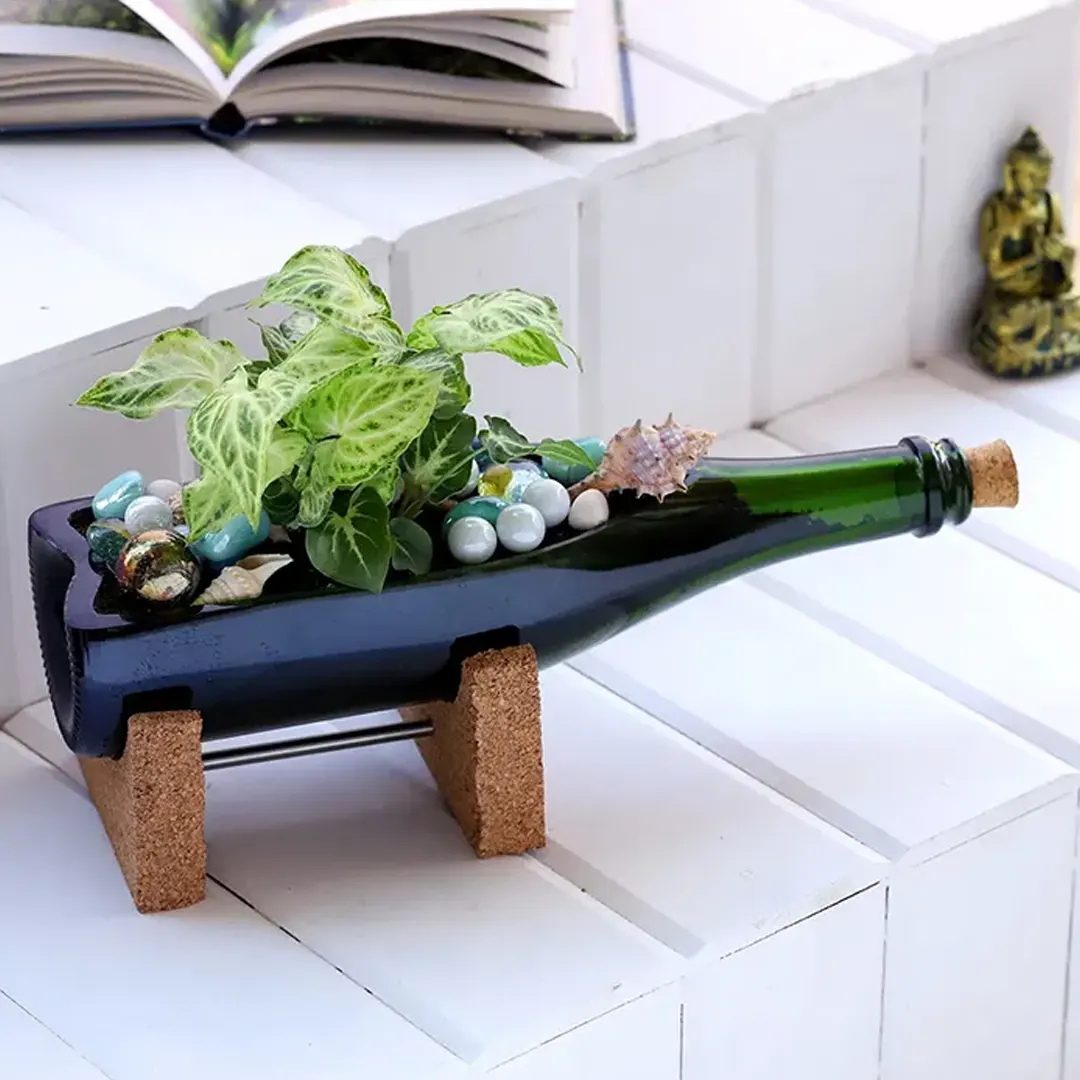 Green Elegance: Glass Bottle Planters for Stylish Spaces